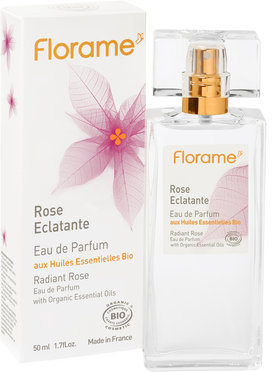 Apa de parfum bio Radiant Rose, 50 ml - Florame