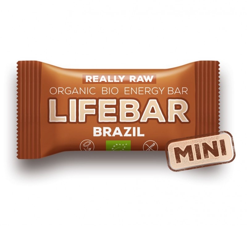 Baton cu nuci braziliene raw bio, 25g - Lifebar