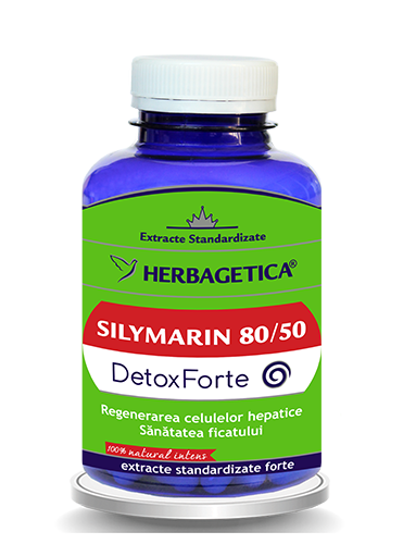 Silymarin 80/50 Detox forte, 120 capsule - HERBAGETICA