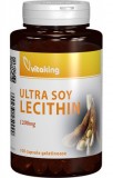 DELISTAT NV Lecitina din soia 1200mg, 100 cps gelatinoase - Vitaking