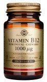 Vitamina B12 1000µg masticabila, sublinguala, 100 tablete - Solgar