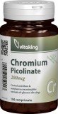 Picolinat de crom 200mcg, 100 comprimate - Vitaking