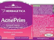 AcnePrim supliment natural anti acnee, 30 capsule - HERBAGETICA