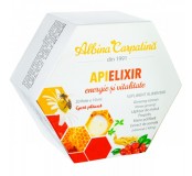Apielixir Vitalitate cu miere, ginseng, propolis, laptisor de matca, 20 fiole x 10ml -  Albina Carpatina