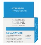 Aquanature Crema de noapte hidratanta cu acid hialuronic, 50ml - Annemarie Borlind