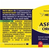 Aspirina organica, 30 capsule vegetale - HERBAGETICA