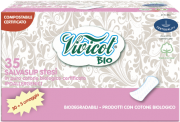 BIO Protej slip ultra subtire din bumbac organic, 35 buc - VIVICOT BIO