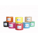 Bandaj kinesio elastic adeziv cu turmalina, rola 5m, Negru - Irisana