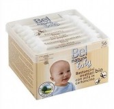 Betisoare de urechi din bumbac organic BABY, 56 buc - Bel Nature