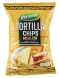 Chips tortilla BIO cu sare de mare, 125g - Dennree