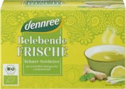Ceai bio revigorant cu ghimbir si lamaie, 20 plicuri - Dennree