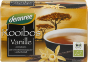 Ceai rooibos cu vanilie BIO, 20 plicuri - Dennree