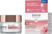 Crema de noapte regeneranta ten matur cu hibiscus si ceramide MY AGE, 50ml - LAVERA