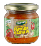 Crema tartinabila bio din legume Paprika   Caju, 180g - Dennree