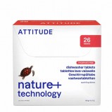 Detergent BIO pentru masina de spalat vase, all in 1, 26 tablete - ATTITUDE
