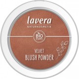 Fard de obraz bio Velvet Blush Powder, Cashmere Brown 03, 5g - LAVERA