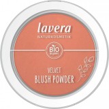 Fard de obraz bio Velvet Blush Powder, Rosy Peach 01, 5g - LAVERA