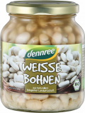 Fasole alba BIO, borcan 350g - Dennree