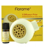 Difuzor de priza pentru uleiuri esentiale + ulei esential bio inclus -  Florame