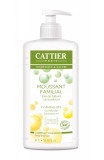Gel spumant familial pentru corp si par fara sapun, 1L - Cattier