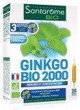 Gingko Bio 2000 supliment alimentar, 20 fiole - SANTAROME
