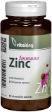 Immuno Zinc cu Echinacea si Vitamina C, 60 tb masticabile - Vitaking