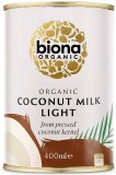 Lapte de cocos light, conserva 400ml - Biona