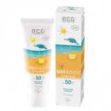 Lotiune Fluida BIO Protectie Solara SPF50, Piele Sensibila, FARA PARFUM, Rezistenta la Apa, 125ml - Eco Cosmetics