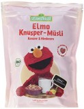 Musli bio pentru copii cu zmeura, banane si cereale expandate Elmo, 200g  - SesameStreet