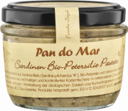 Pasta de sardine cu patrunjel bio, 125g - Pan do Mar