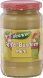 Piure BIO de mere cu banane, 360g - Dennree