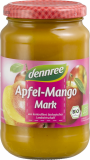 Piure bio de mere si mango fara zahar, 360g - Dennree