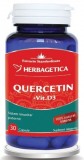Quercetin cu Vitamina D3, 30 capsule - HERBAGETICA