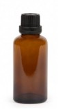 Recipient cosmetic din sticla ambra, 50 ml - NAJEL