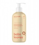 Sampon si gel de dus pentru copii Nectar de Pere, 473ml - ATTITUDE Baby Leaves
