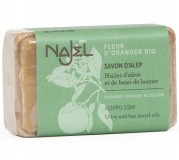 Sapun de Alep cu flori de portocal, 100 g - NAJEL