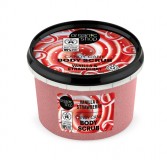 Scrub de corp delicios Candy Cane, vanilie si capsuni, 250ml - Organic Shop