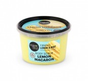 Scrub de corp delicios cu menta si lamaie Lemon Macaron, 250ml - Organic Shop