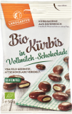 Seminte de dovleac trase in ciocolata cu lapte, BIO, 50g - Landgarten