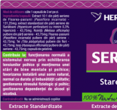 Serenis+, supliment natural pentru anxietate, 60 capsule - HERBAGETICA