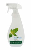 Solutie eco pentru curatat geamuri si sticla, cu menta, 710ml - ECOMAX