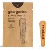 Spatula din lemn pentru pasta de dinti la borcanas - Georganics