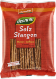 Sticksuri bio din cereale integrale cu sare, 125g - Dennree