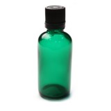 Sticla pentru uleiuri PET verde, 100 ml