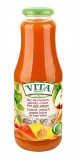 Suc natural de morcov-piersici-mere, fara zahar, 1L - Vita Premium