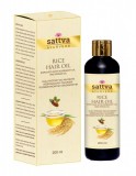 Ulei de Par Nutritiv cu Orez, Rozmarin si Argan, Hidratare si Revitalizare, Anti-frizz, 200ml - Sattva Ayurveda