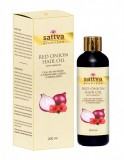 Ulei de Par cu Ceapa Rosie si Hibiscus, Anticadere si Crestere Rapida, 200ml - Sattva Ayurveda