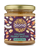 Unt bio tartinabil de arahide cu cocos, 170g - Biona