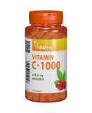 Vitamina C 1000mg cu macese, 100 comprimate - Vitaking