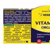 Vitamina C Organica, 30 capsule - HERBAGETICA